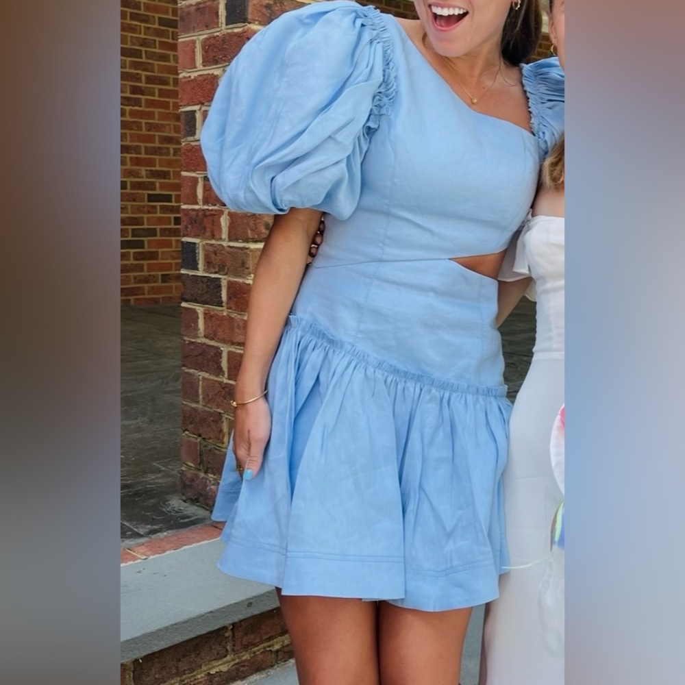 Aje Blue Mini Dress